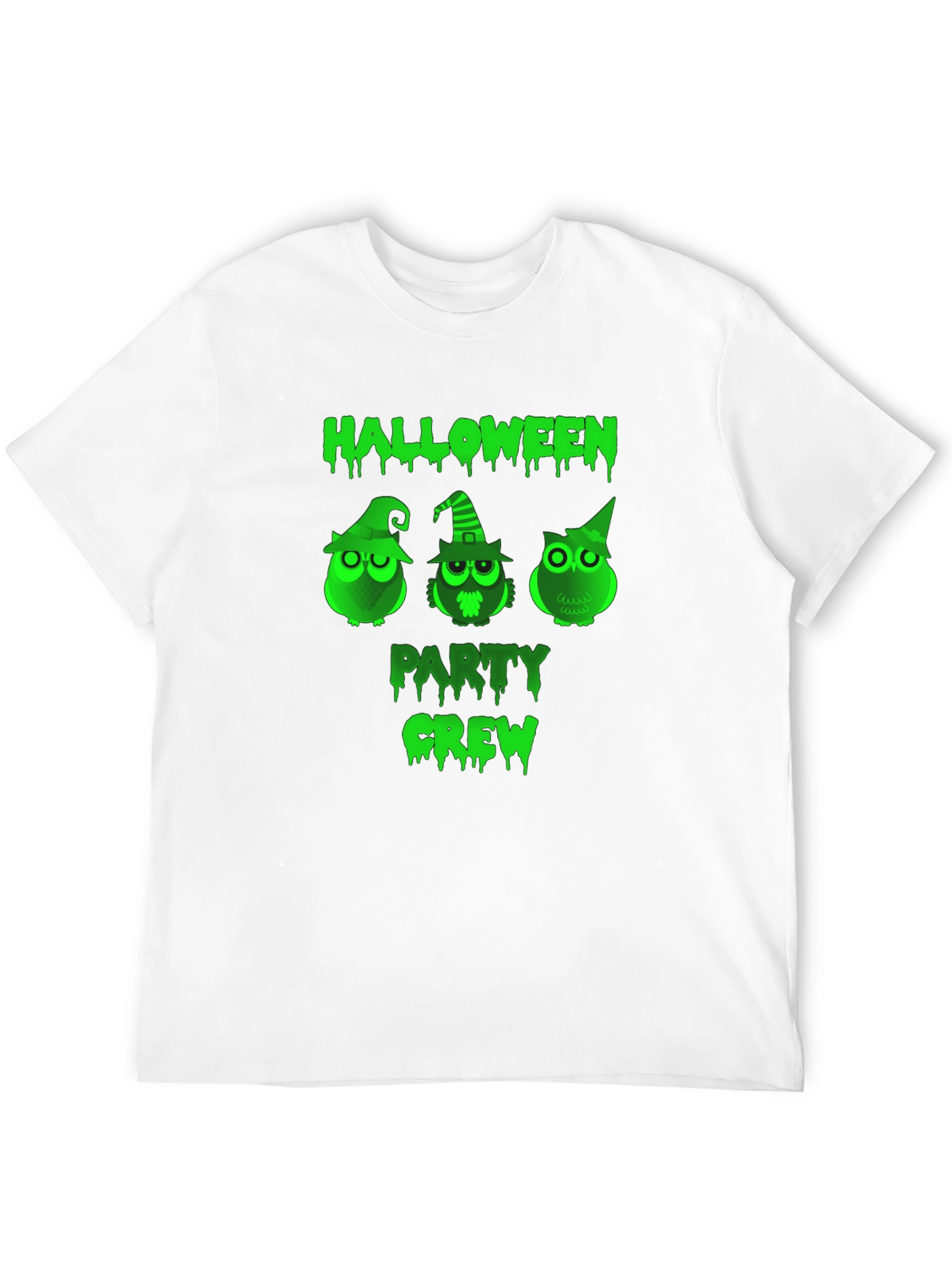 Halloween Party Crew Owl Graphic T-Shirt