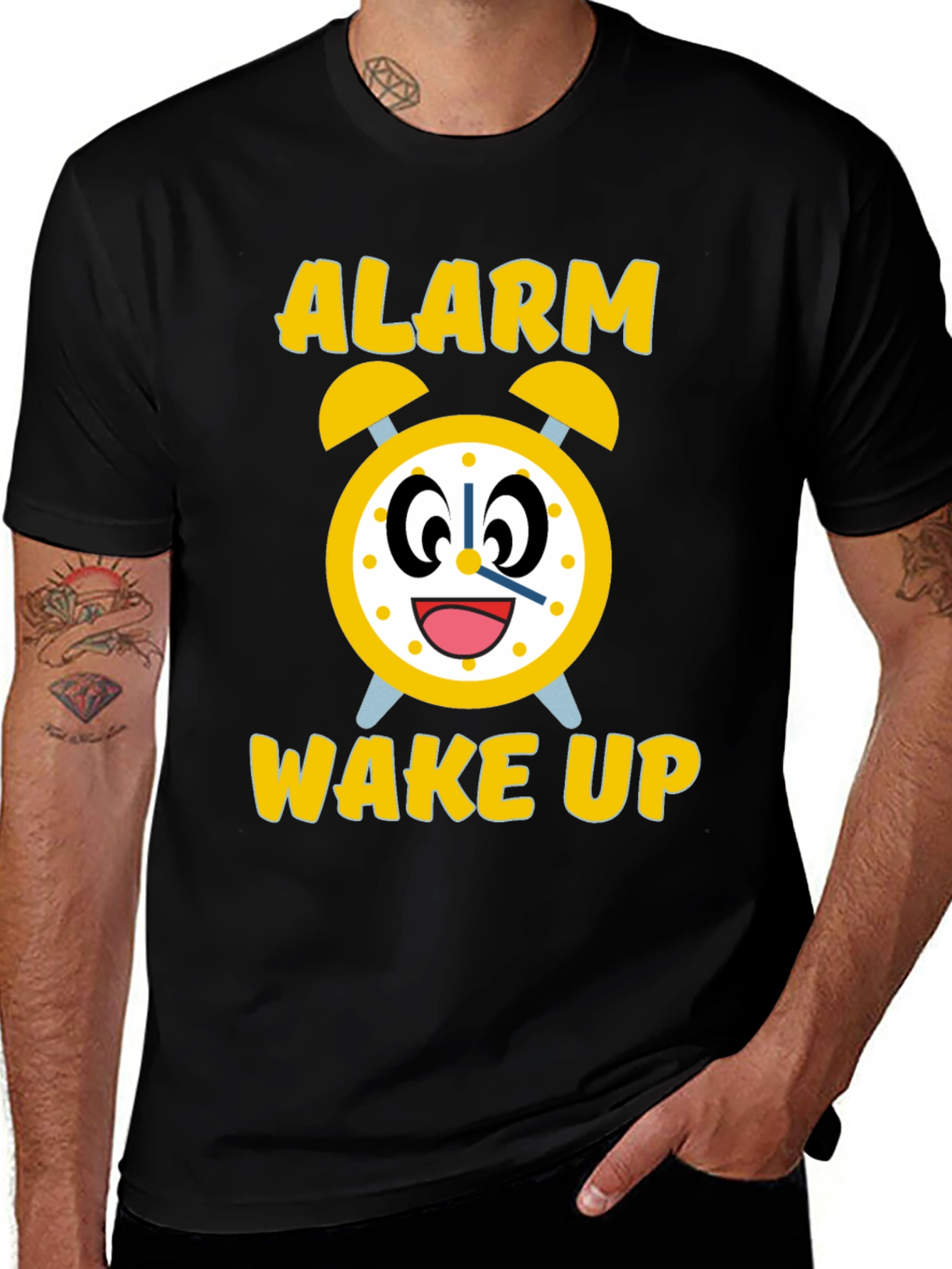 Alarm Wake Up Novelty Graphic Tee