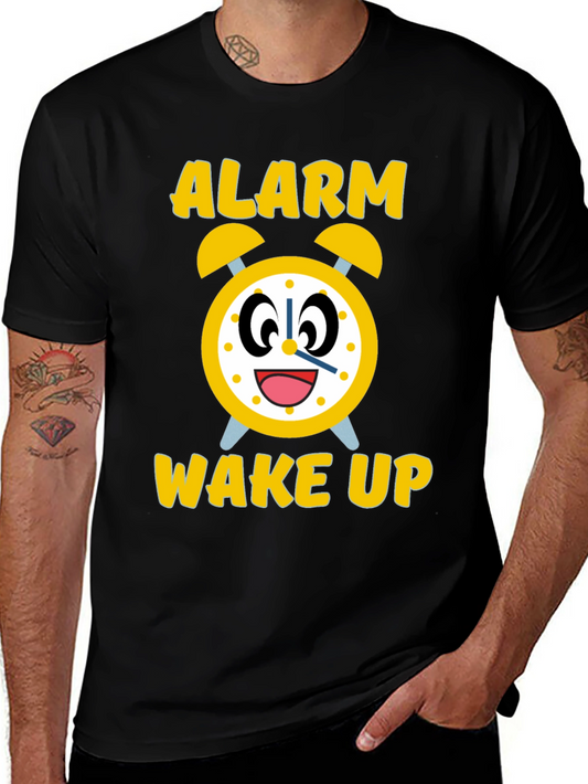 Alarm Wake Up Novelty Graphic Tee