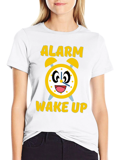 Alarm Wake Up Novelty Graphic Tee
