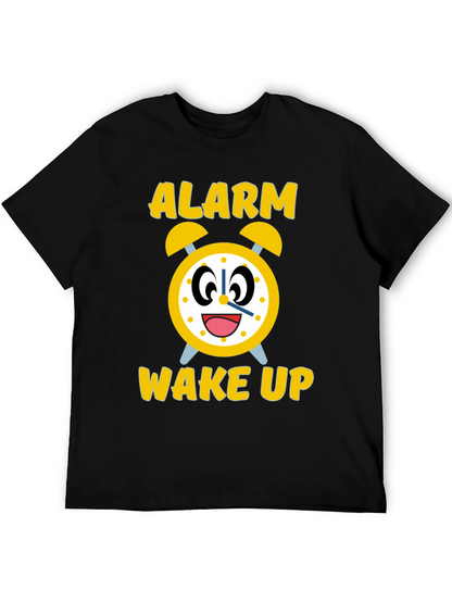 Alarm Wake Up Novelty Graphic Tee