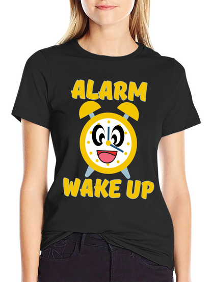 Alarm Wake Up Novelty Graphic Tee