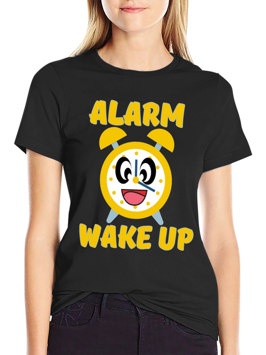 Alarm Wake Up Novelty Graphic Tee