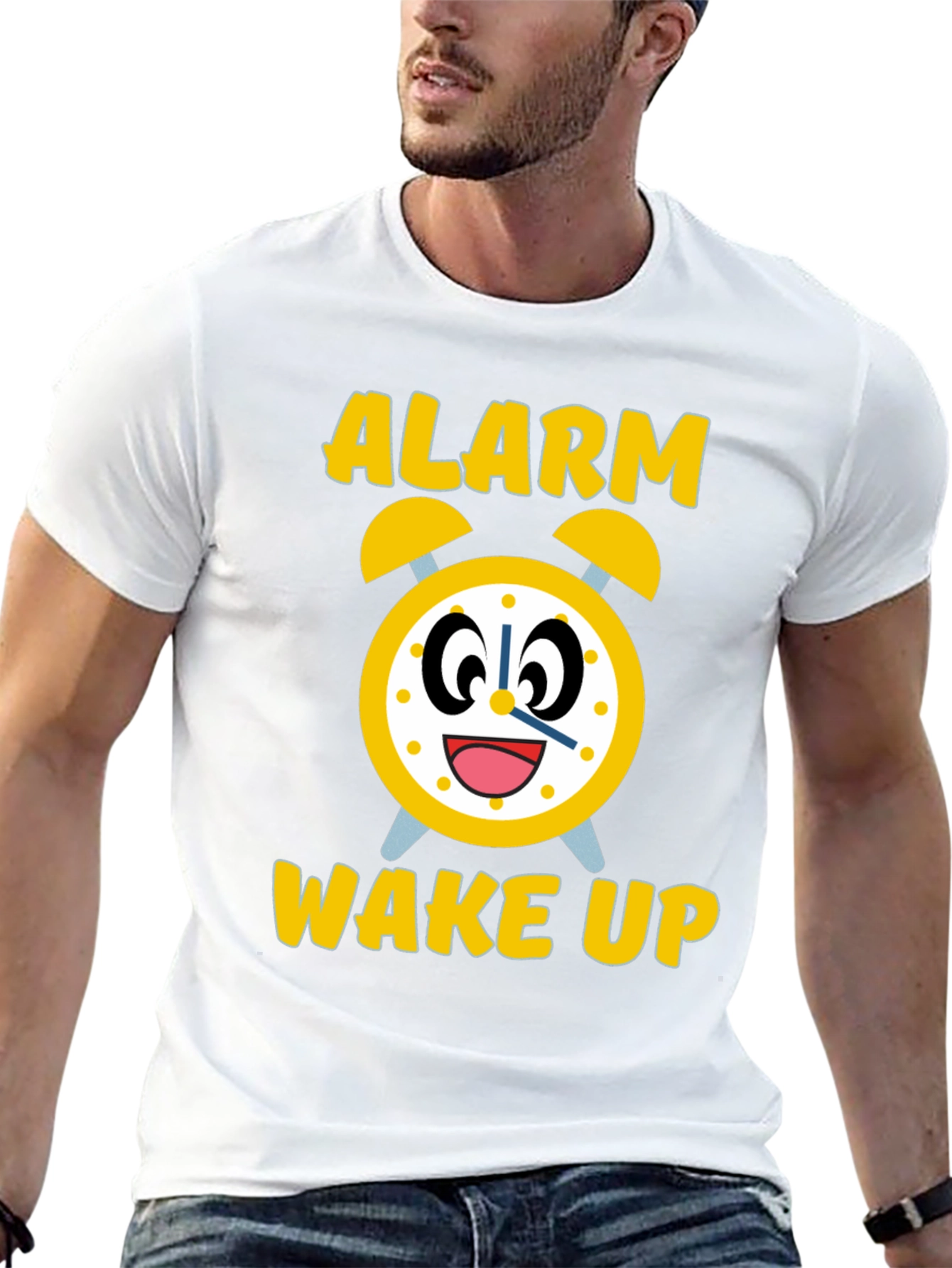 Alarm Wake Up Novelty Graphic Tee
