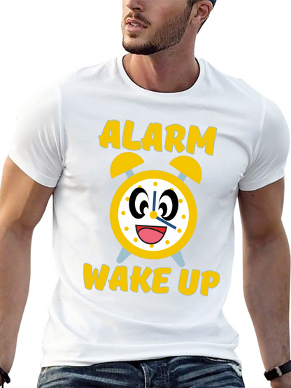 Alarm Wake Up Novelty Graphic Tee