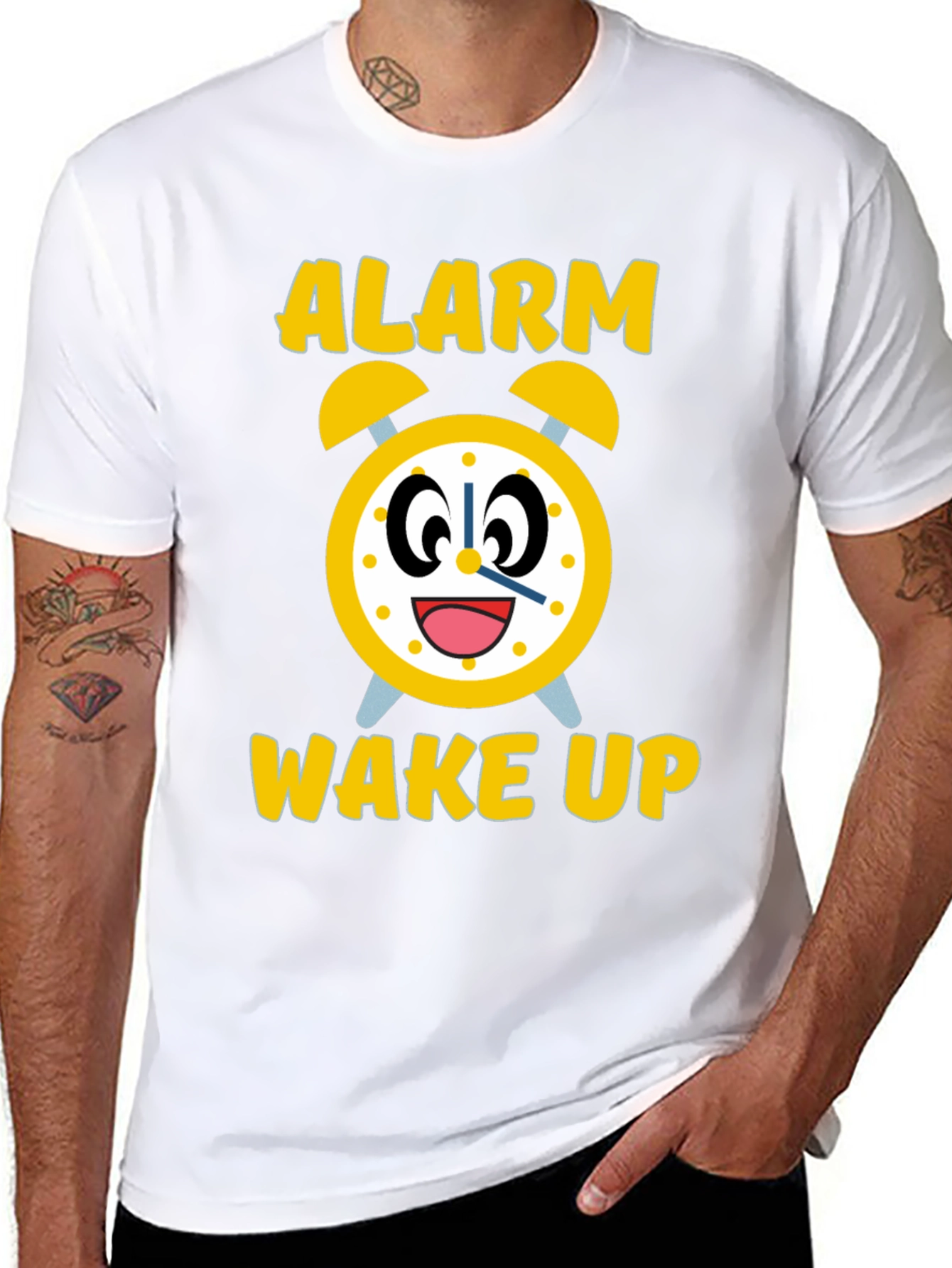 Alarm Wake Up Novelty Graphic Tee