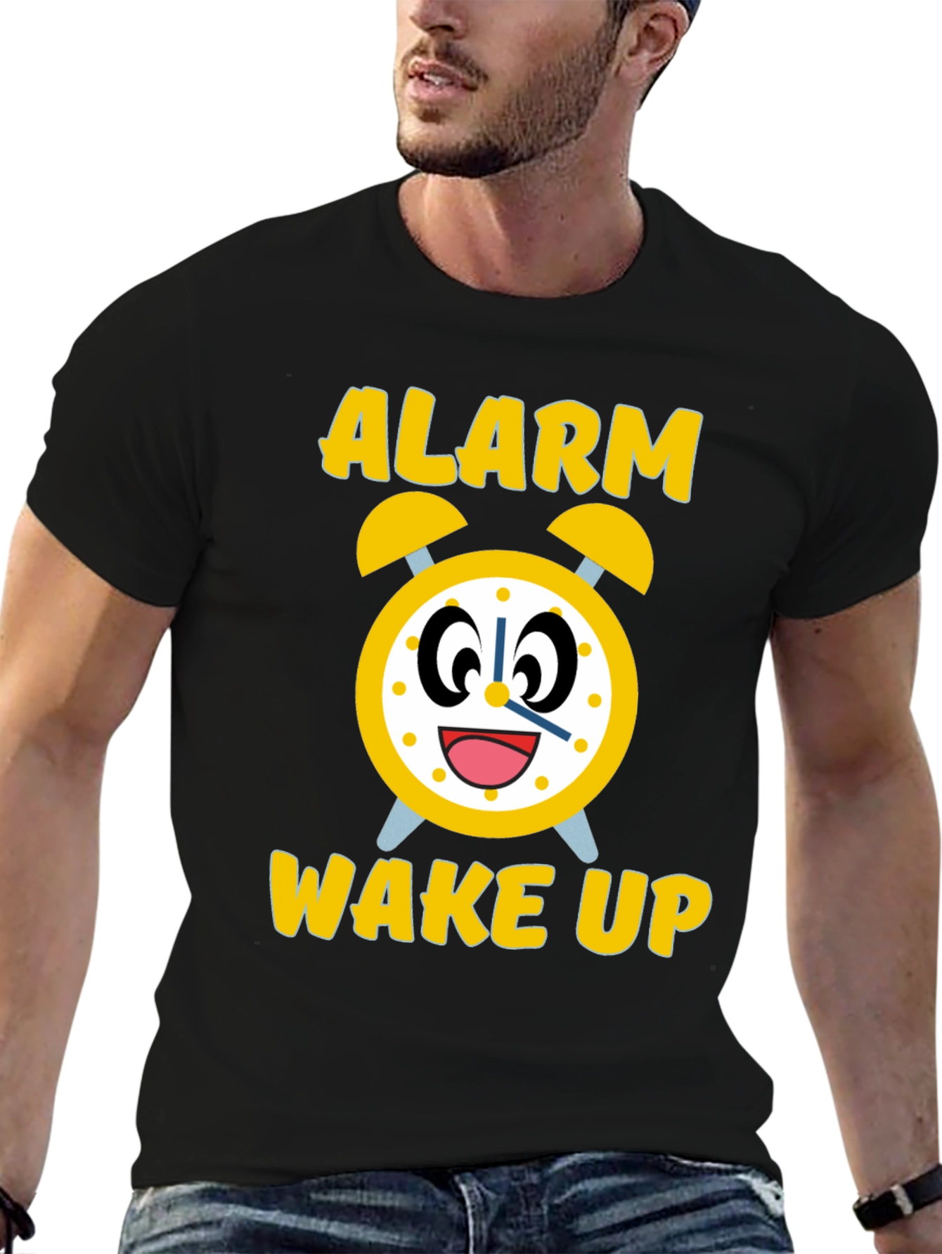 Alarm Wake Up Novelty Graphic Tee