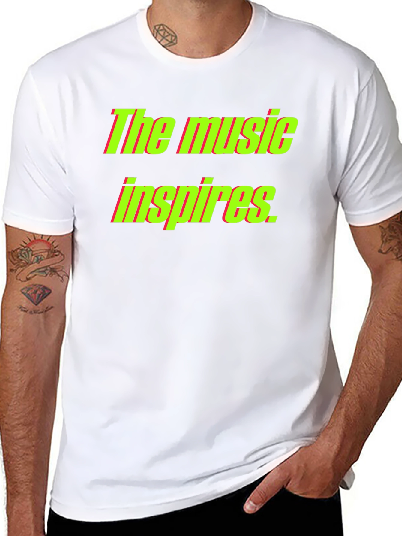 The Music Inspires Graphic T-Shirt