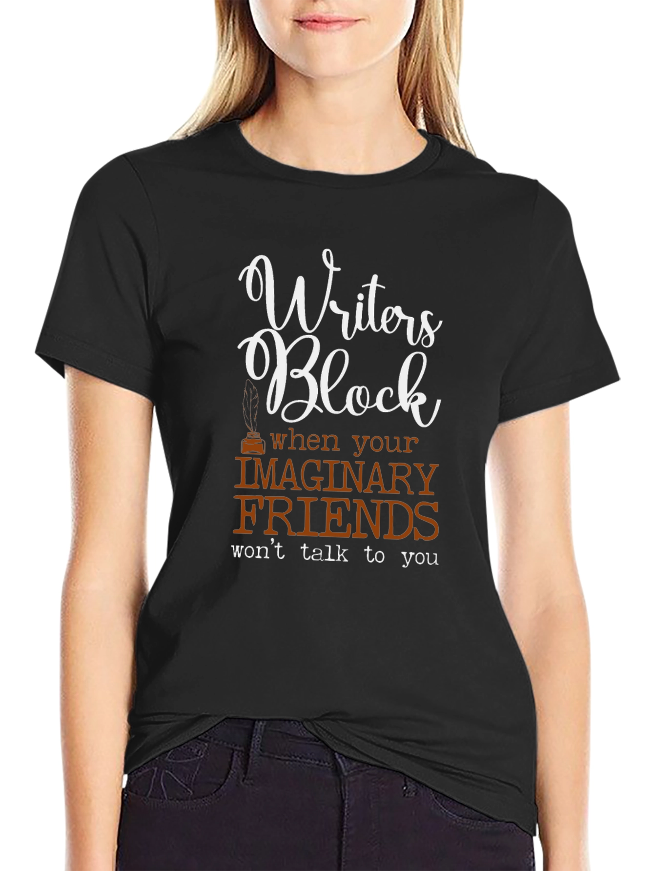 Writers Block Graphic Tee - Funny T-Shirt