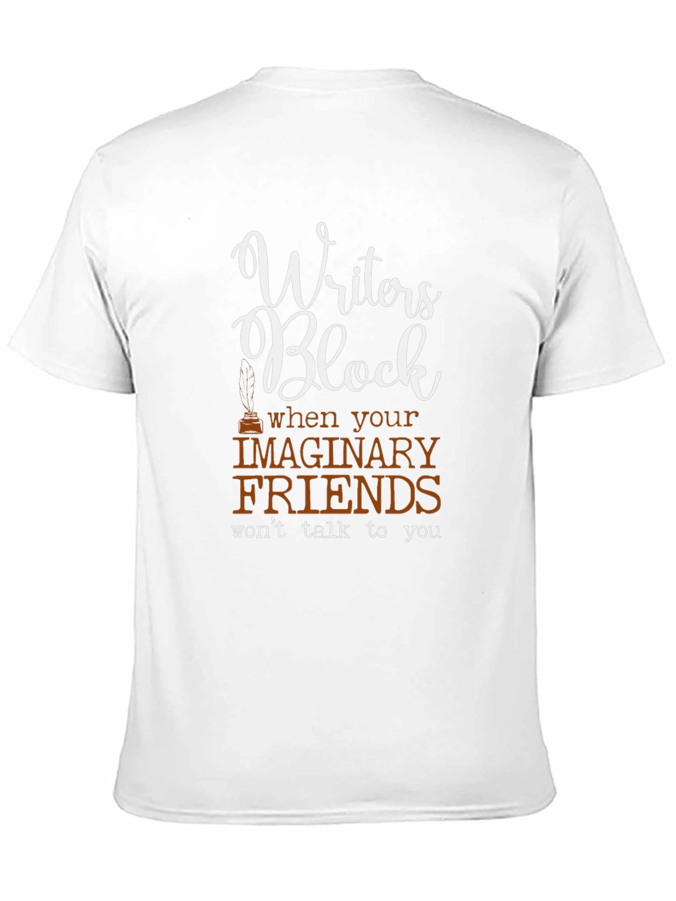 Writers Block Graphic Tee - Funny T-Shirt