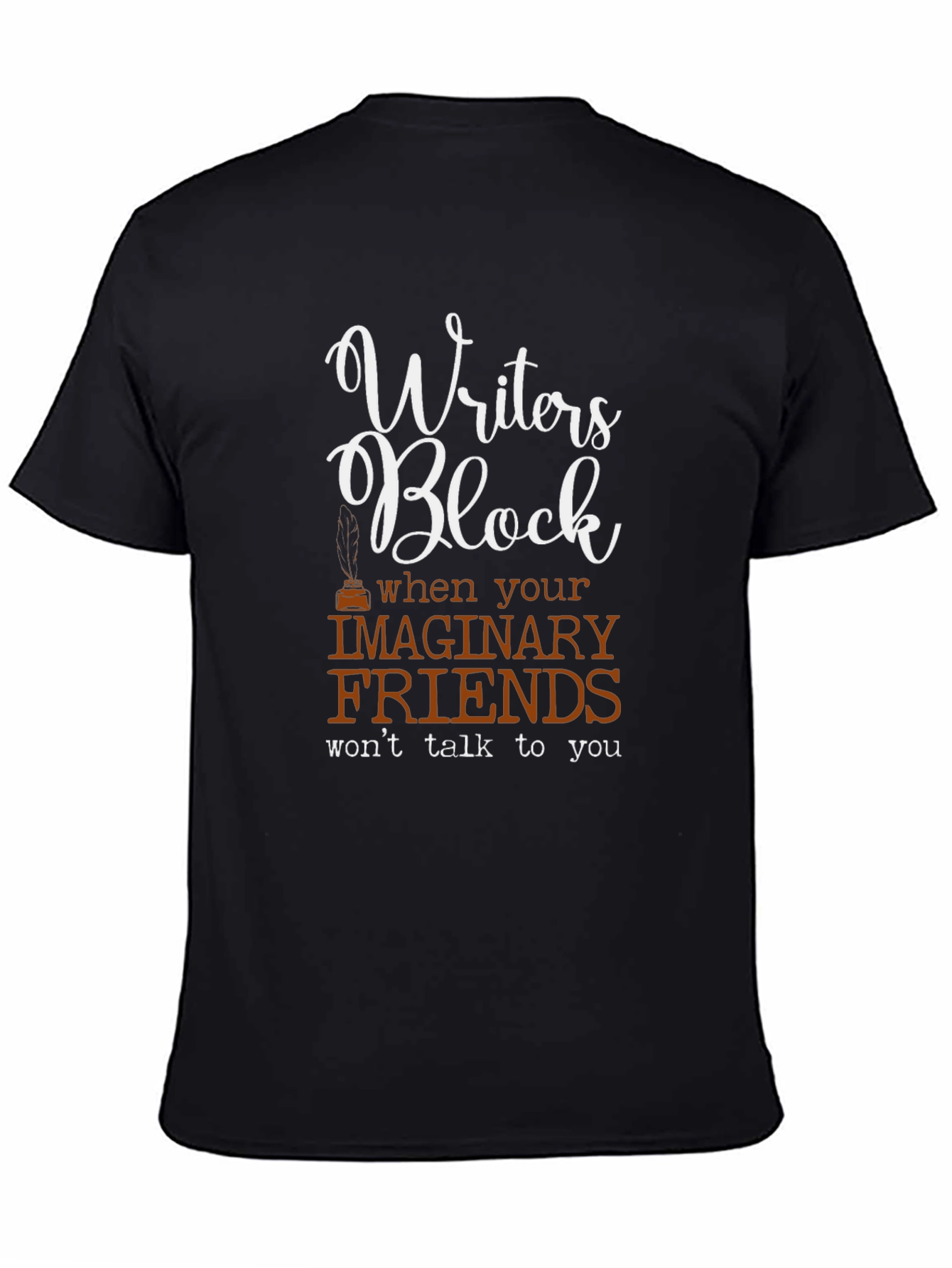 Writers Block Graphic Tee - Funny T-Shirt