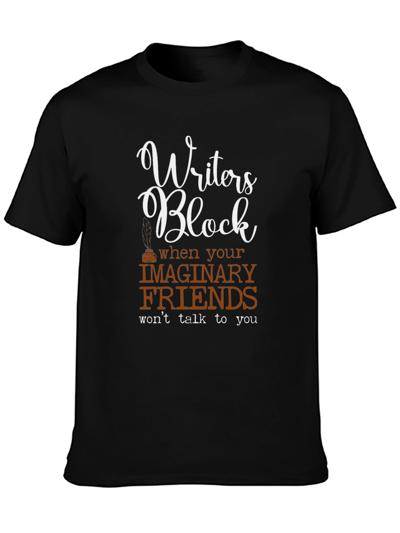 Writers Block Graphic Tee - Funny T-Shirt