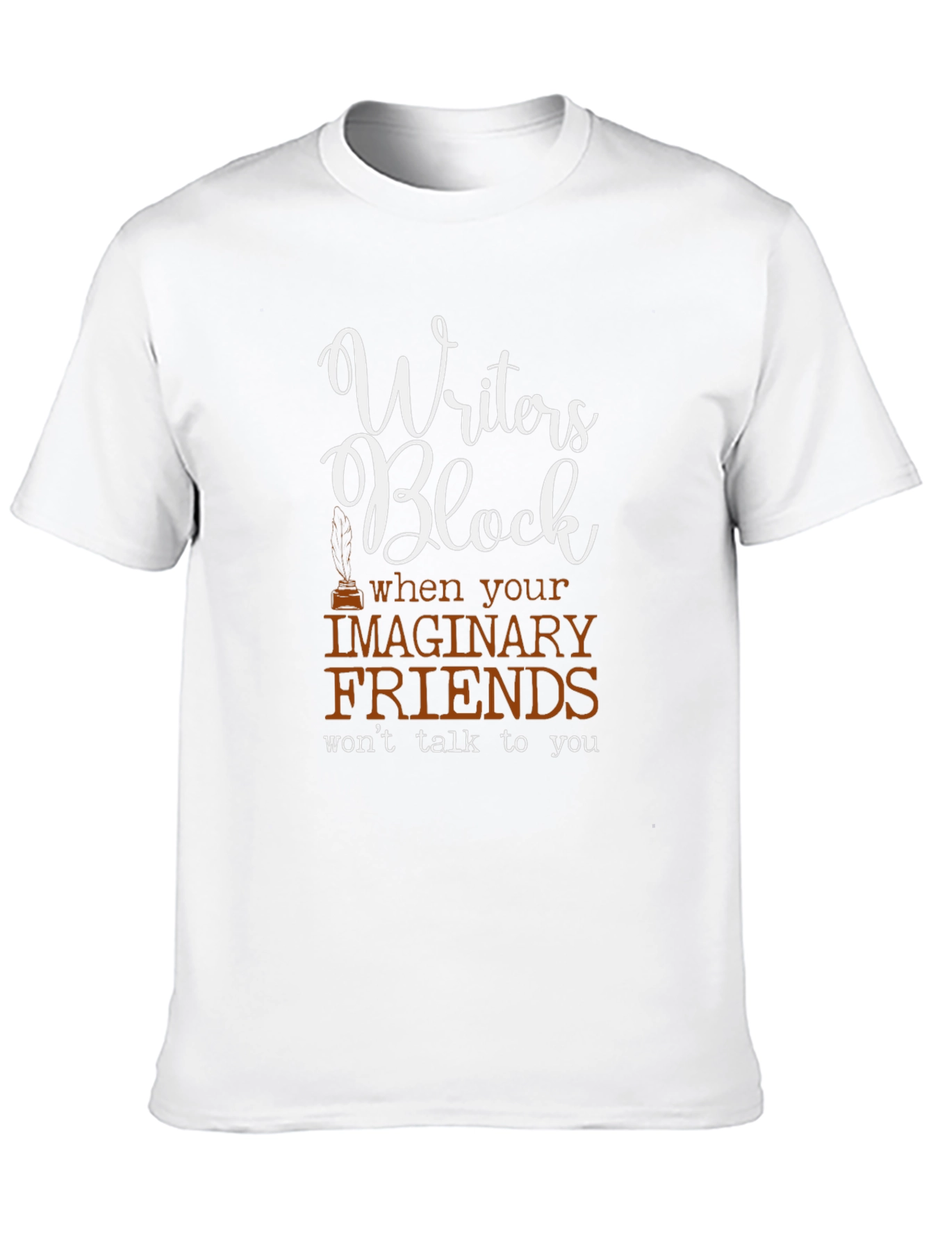 Writers Block Graphic Tee - Funny T-Shirt