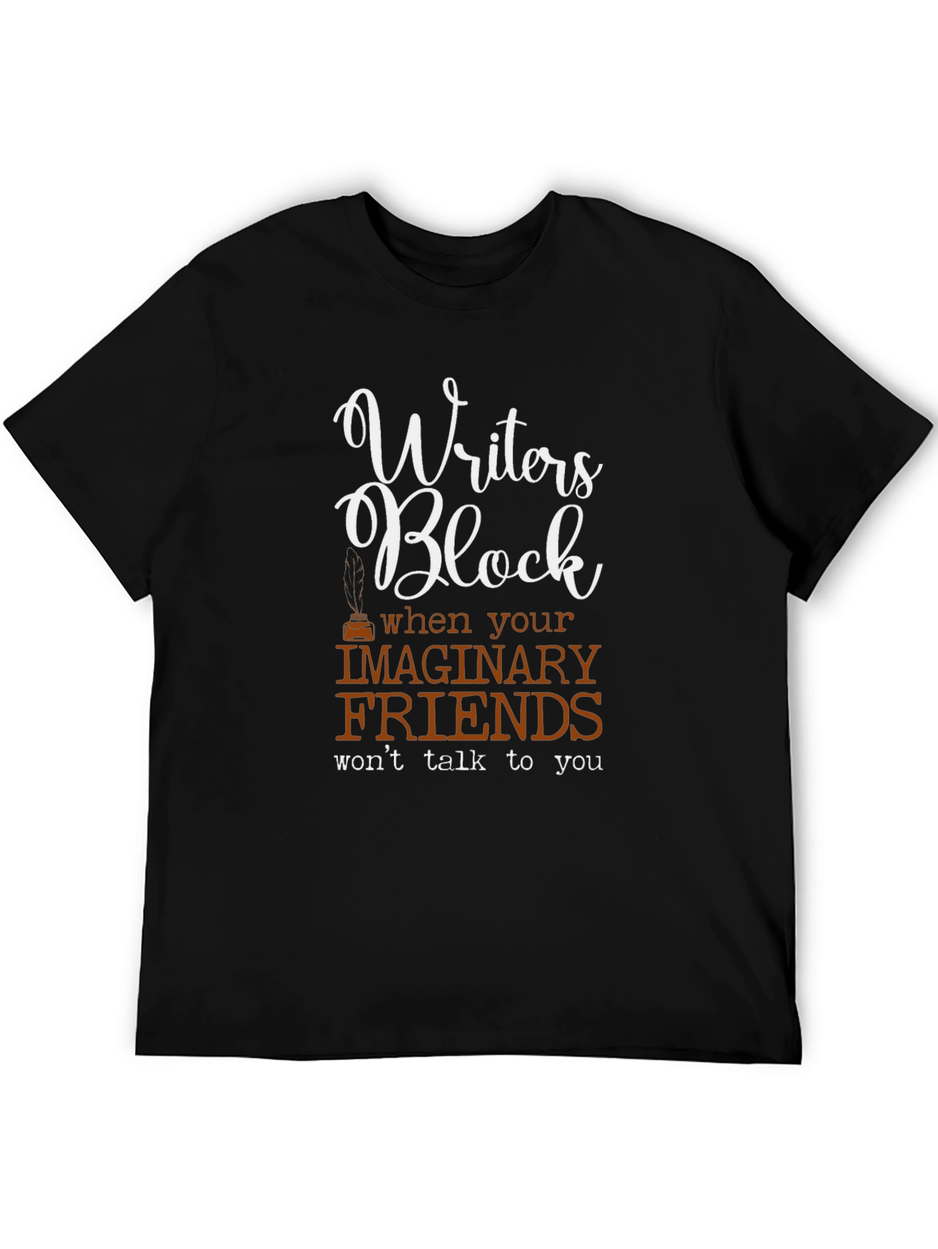 Writers Block Graphic Tee - Funny T-Shirt