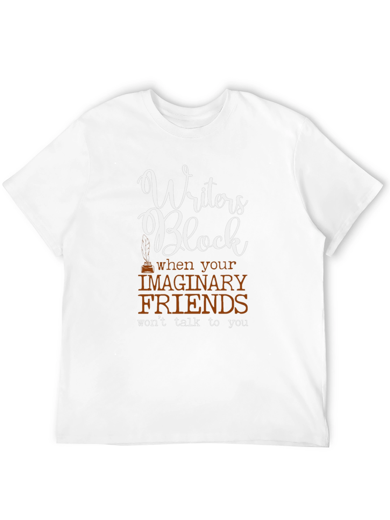 Writers Block Graphic Tee - Funny T-Shirt