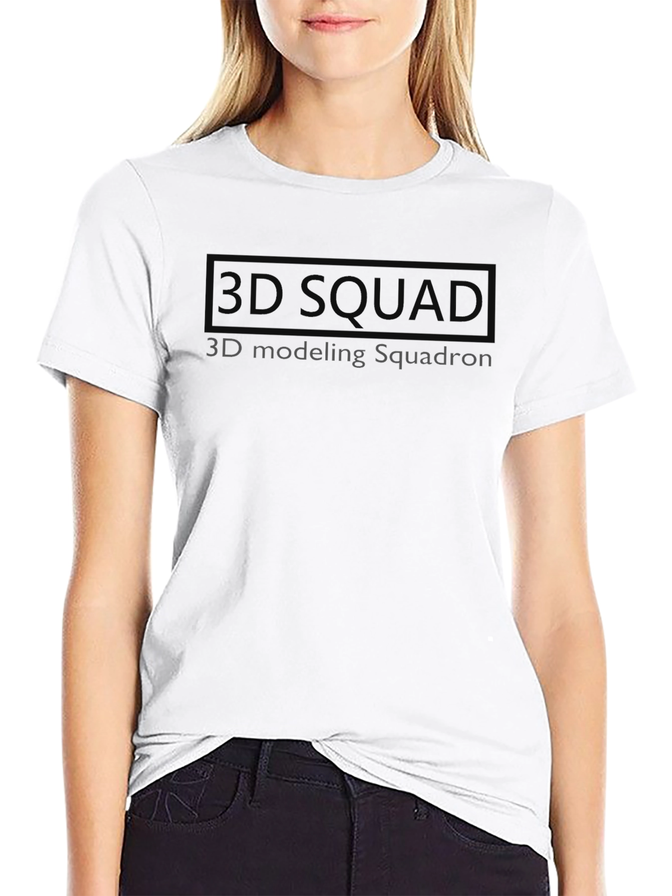 3D Squad Graphic T-Shirt - Modeling Squadron Crew Tee