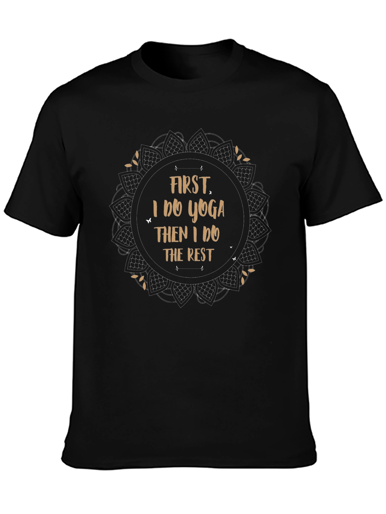 Yoga First T-Shirt - Mens Black Tee