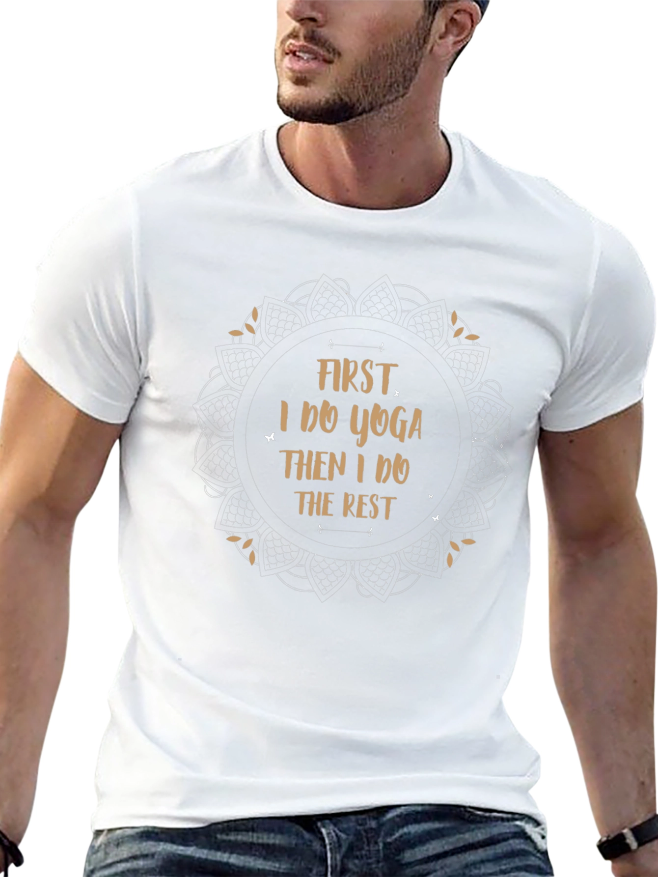 Yoga First T-Shirt - Mens Black Tee