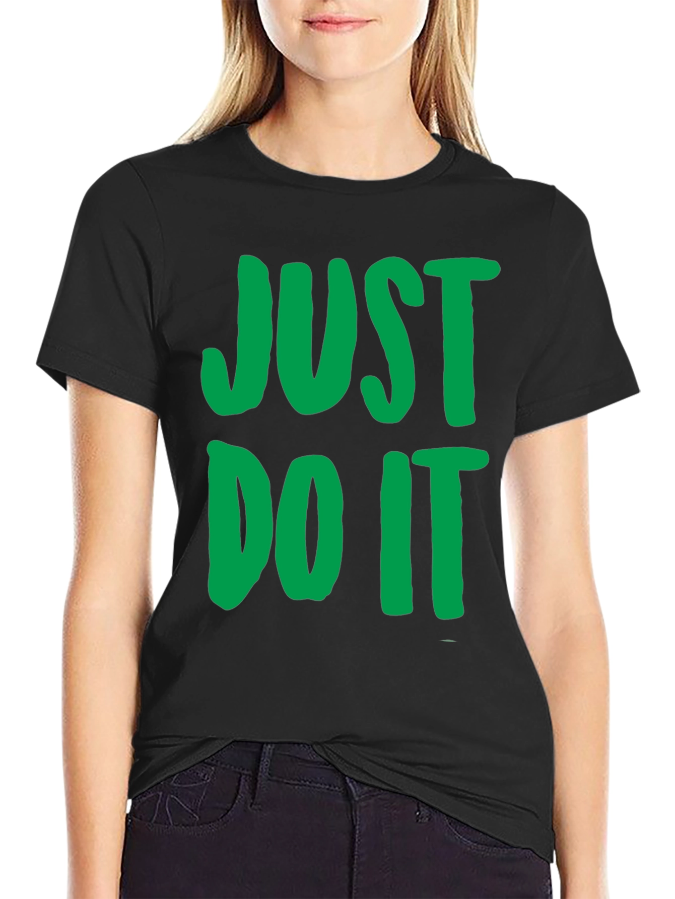Just Do It Graphic Tee - Black T-Shirt