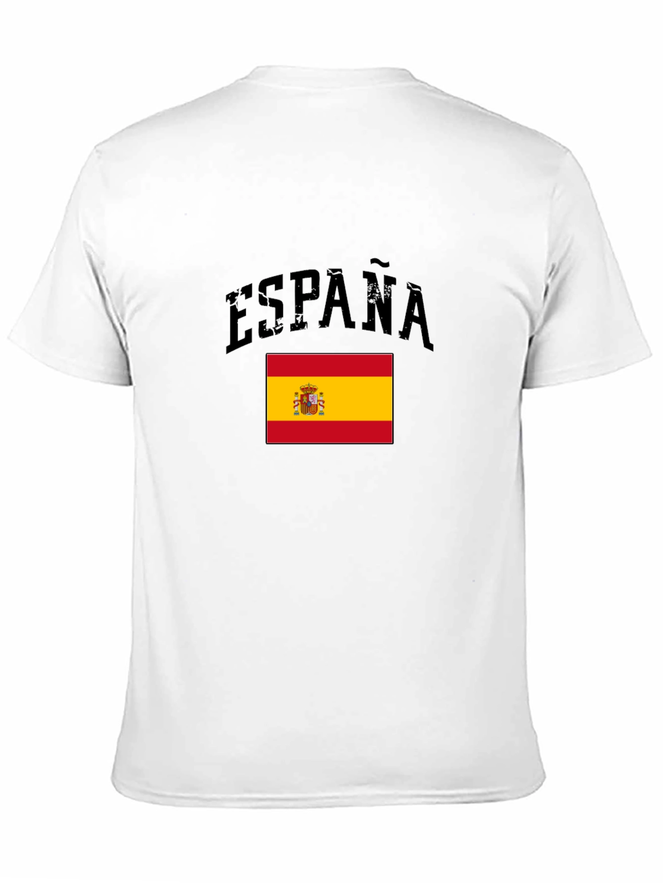 Espana Flag Graphic Tee - Mens Black T-Shirt