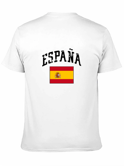 Espana Flag Graphic Tee - Mens Black T-Shirt
