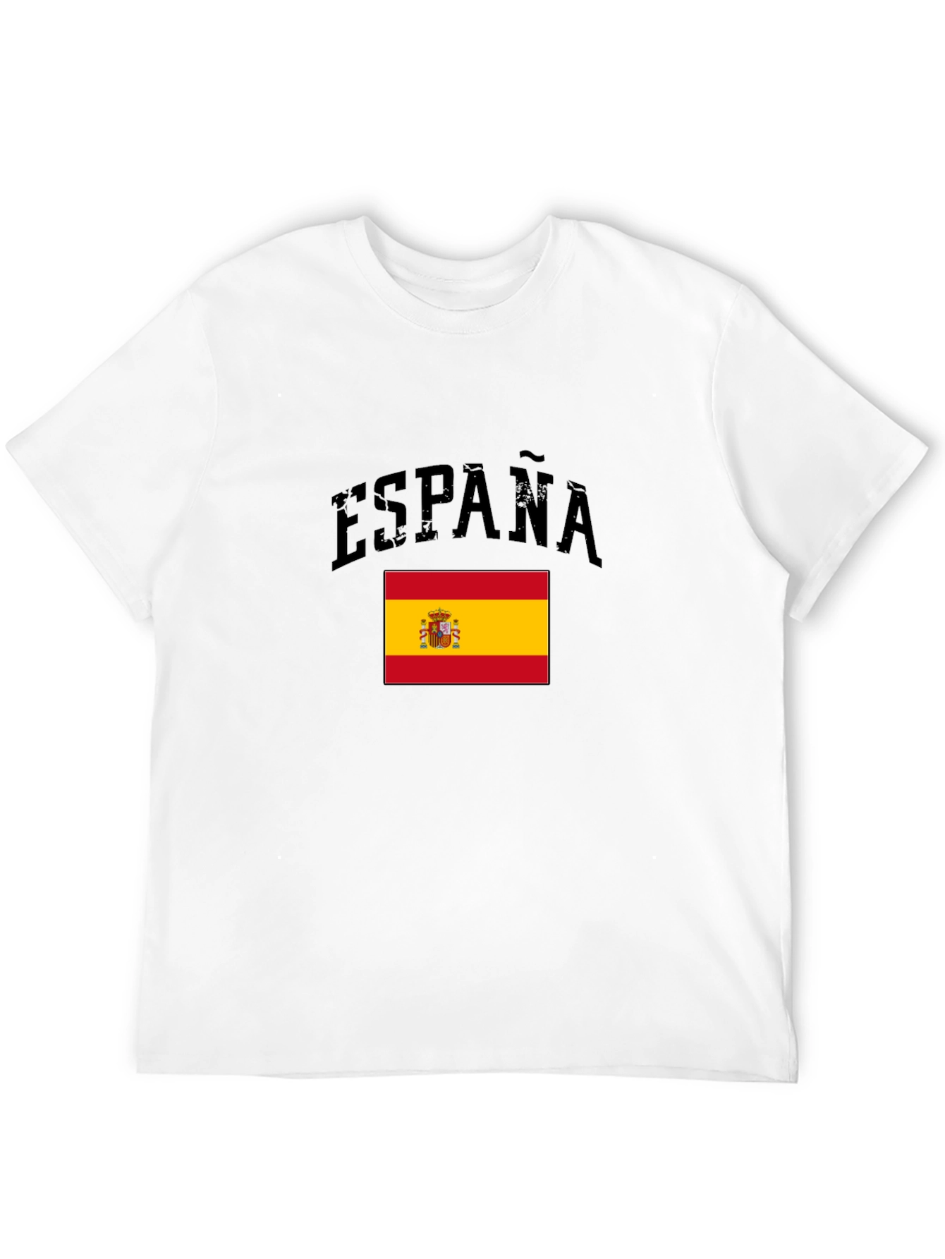 Espana Flag Graphic Tee - Mens Black T-Shirt