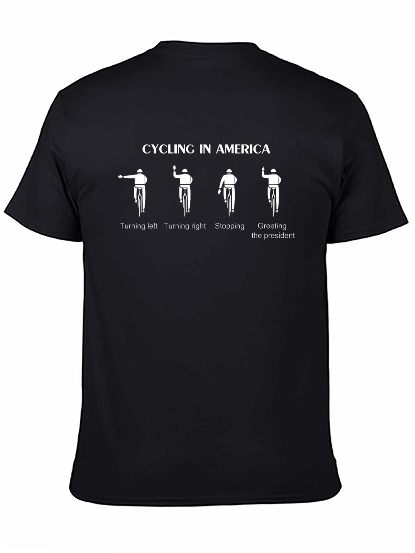 Cycling in America Humor T-Shirt