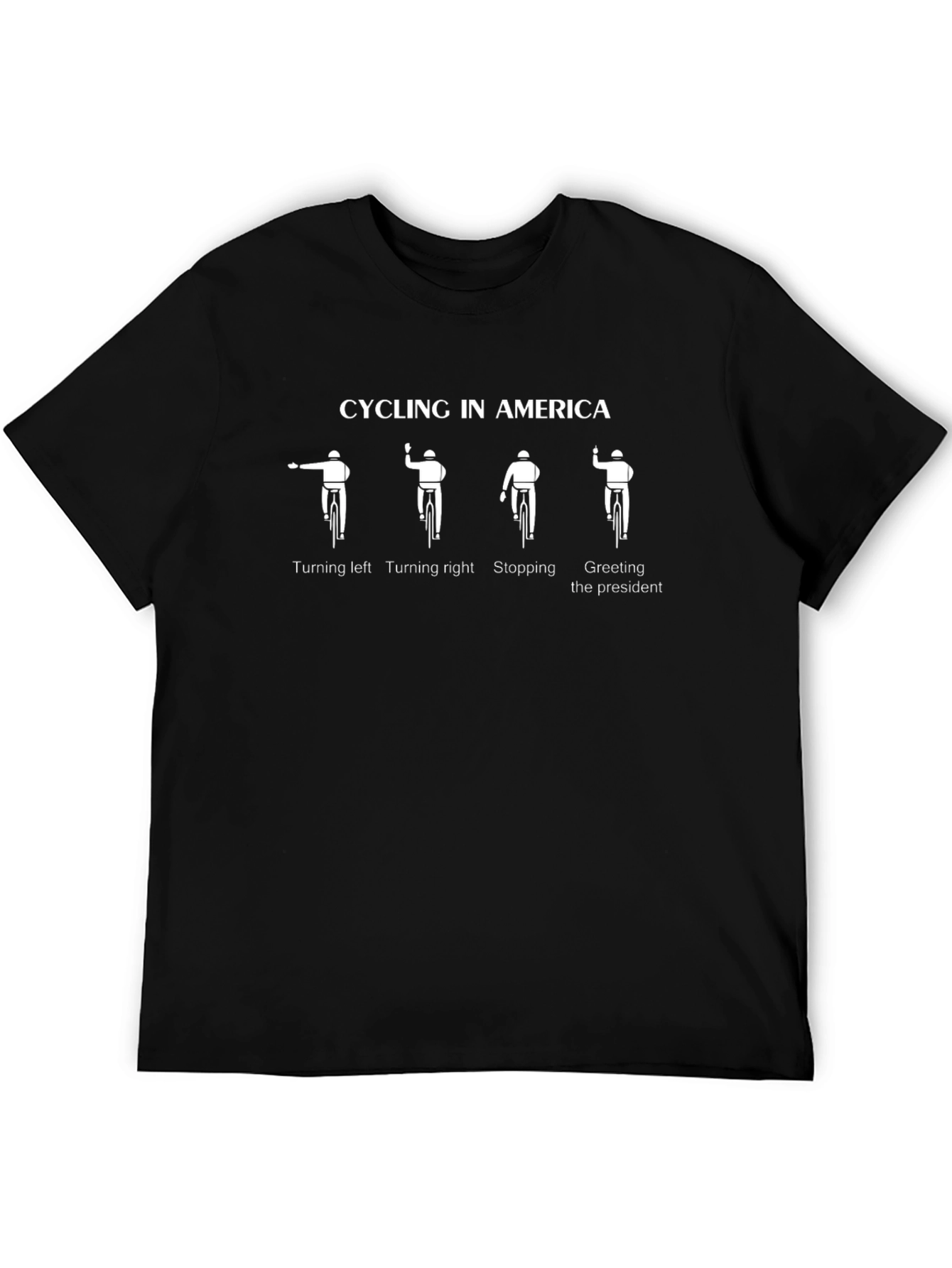 Cycling in America Humor T-Shirt
