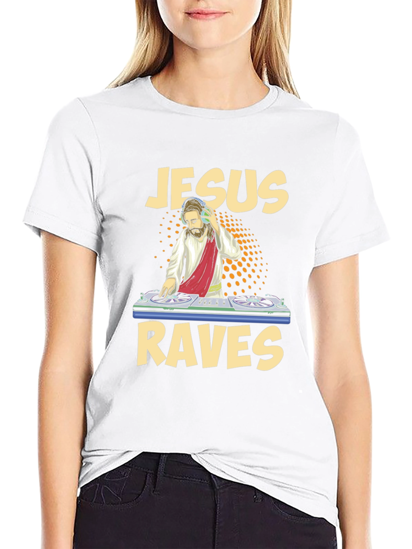 Jesus Raves Graphic T-Shirt