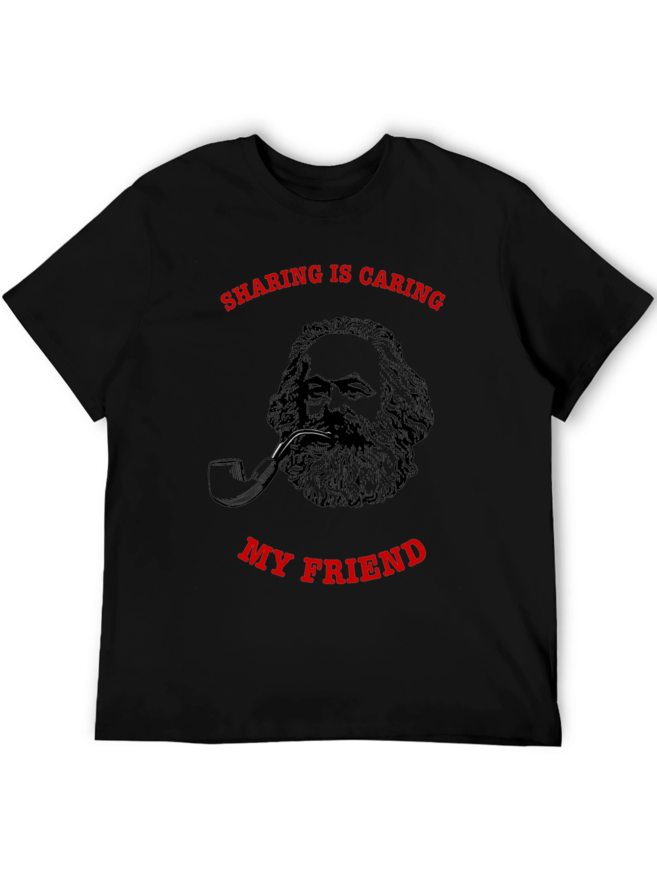 Sharing is Caring Karl Marx Graphic T-Shirt