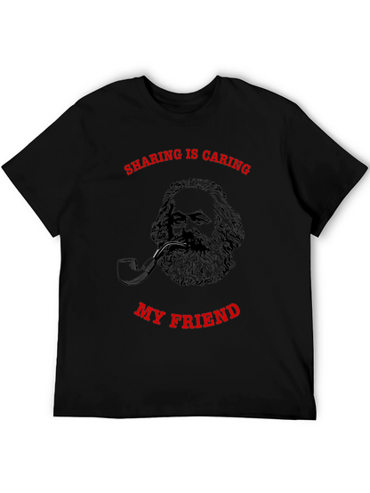 Sharing is Caring Karl Marx Graphic T-Shirt