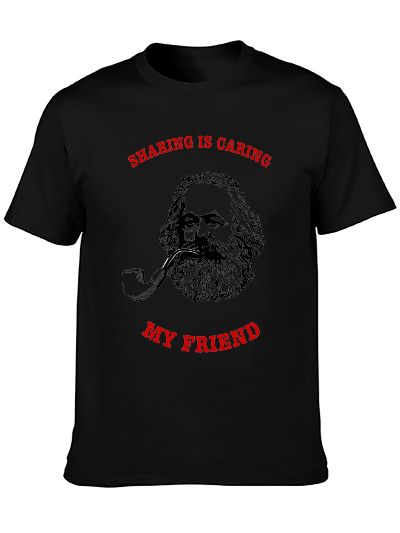 Sharing is Caring Karl Marx Graphic T-Shirt