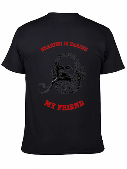 Sharing is Caring Karl Marx Graphic T-Shirt