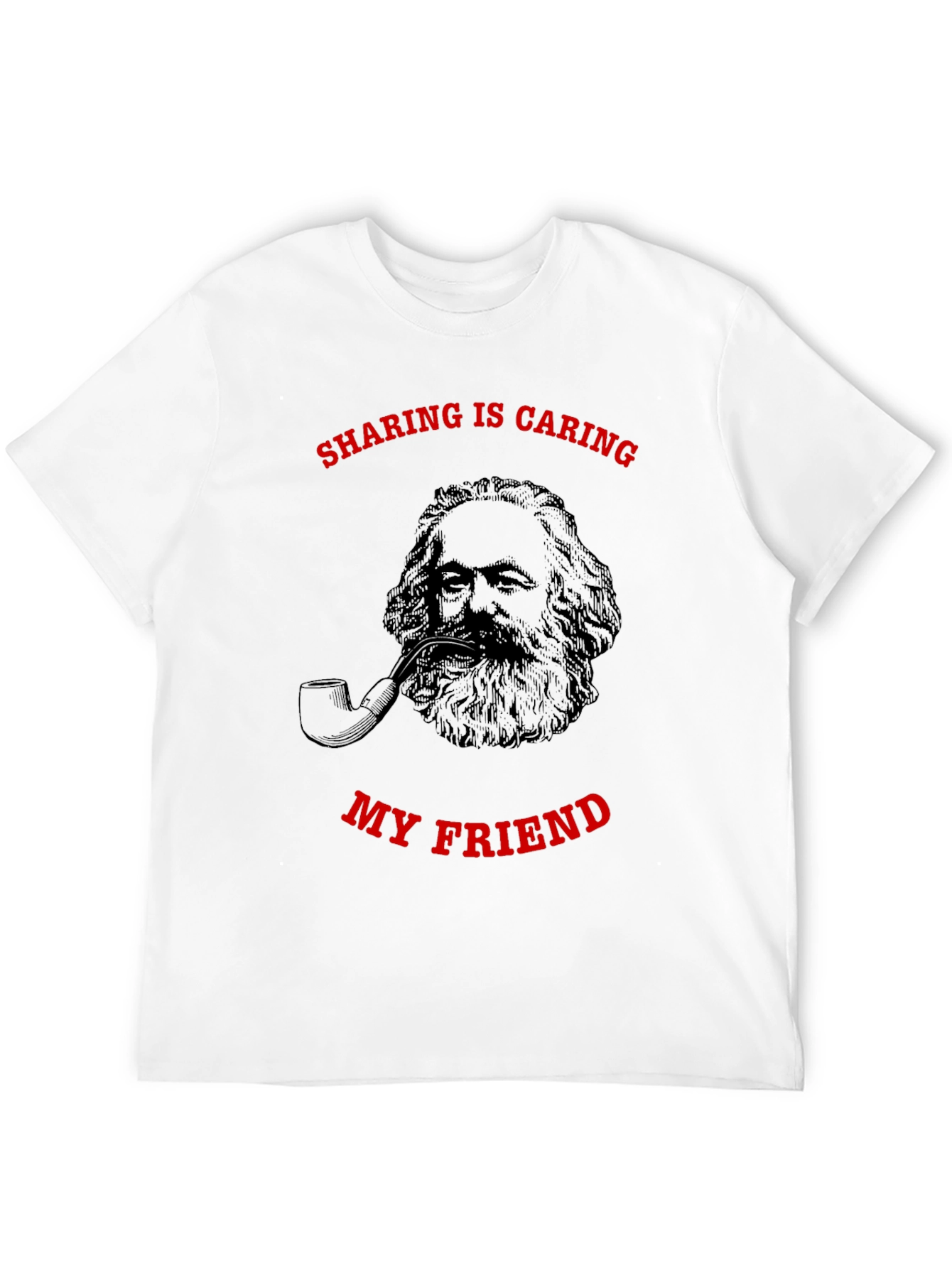 Sharing is Caring Karl Marx Graphic T-Shirt
