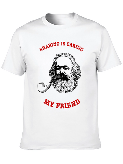 Sharing is Caring Karl Marx Graphic T-Shirt
