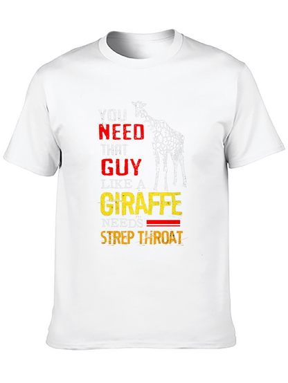 Giraffe Strep Throat Graphic T-Shirt