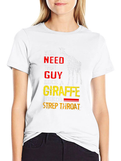 Giraffe Strep Throat Graphic T-Shirt