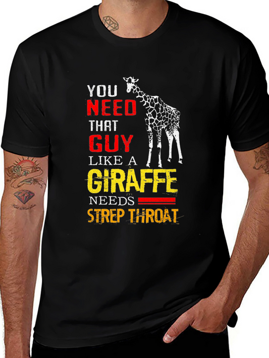 Giraffe Strep Throat Graphic T-Shirt