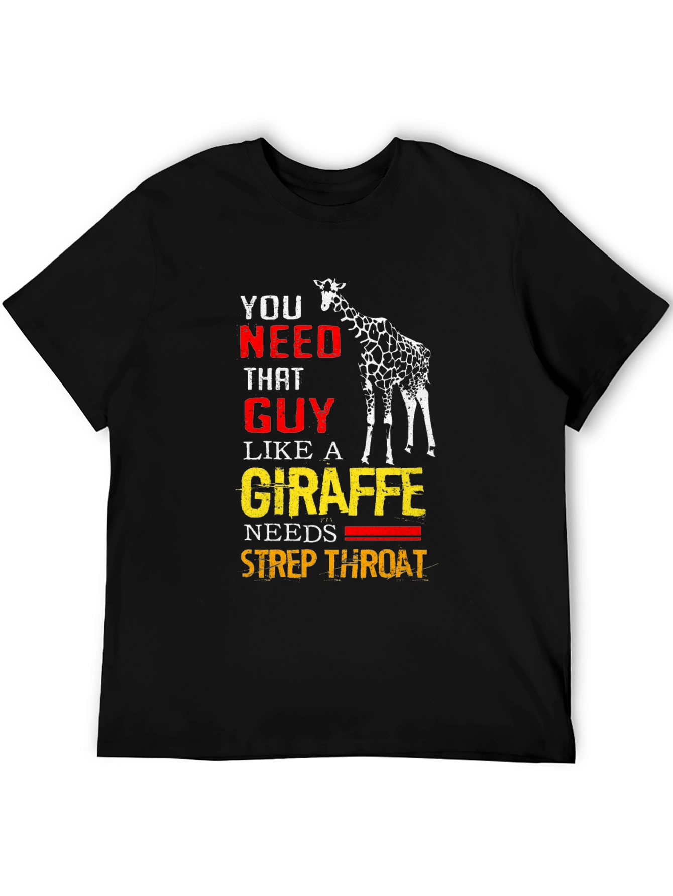 Giraffe Strep Throat Graphic T-Shirt