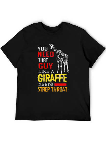 Giraffe Strep Throat Graphic T-Shirt