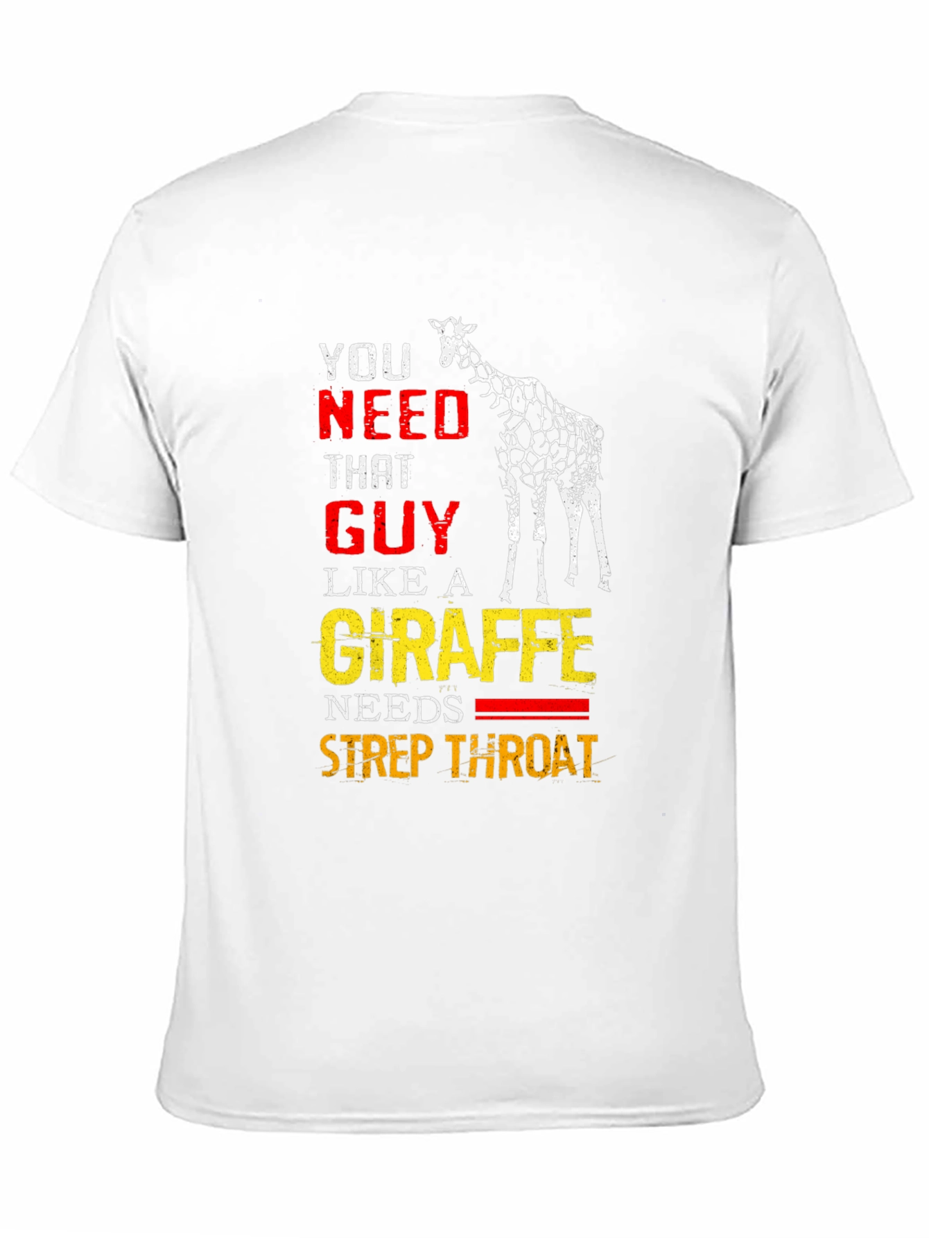 Giraffe Strep Throat Graphic T-Shirt