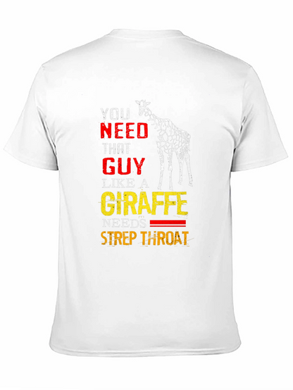 Giraffe Strep Throat Graphic T-Shirt