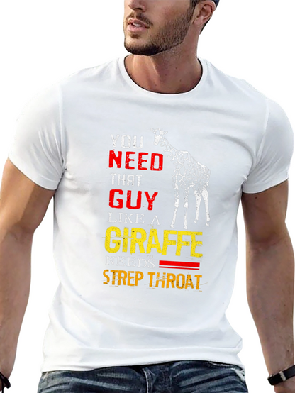 Giraffe Strep Throat Graphic T-Shirt