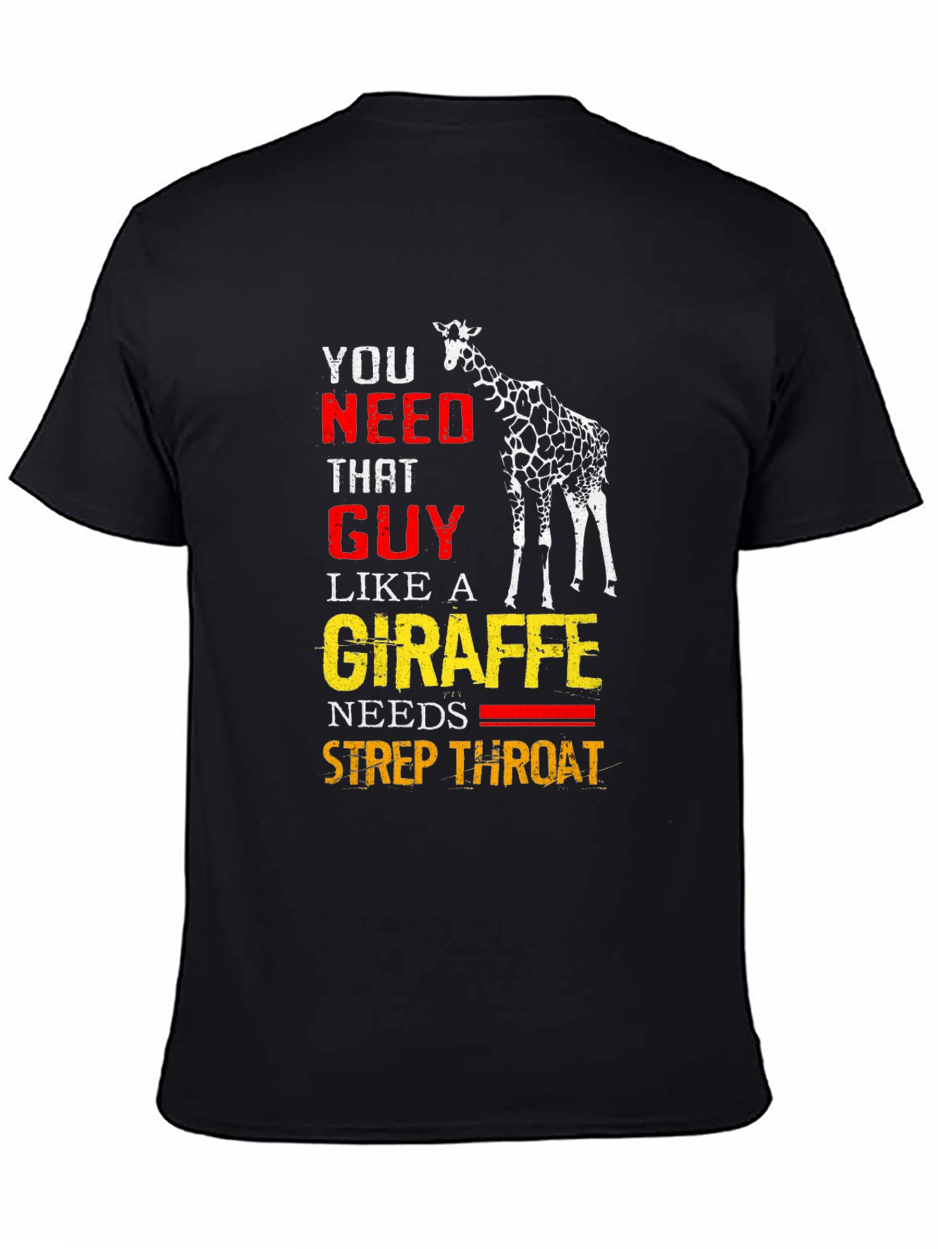 Giraffe Strep Throat Graphic T-Shirt