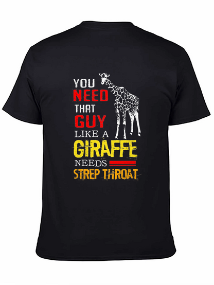 Giraffe Strep Throat Graphic T-Shirt