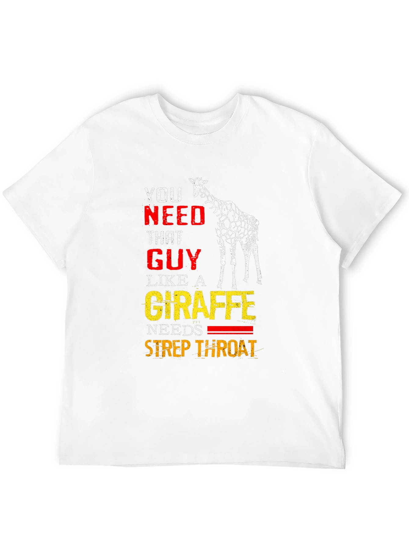 Giraffe Strep Throat Graphic T-Shirt
