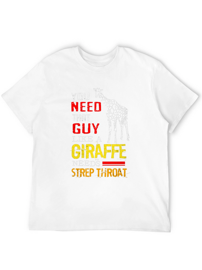 Giraffe Strep Throat Graphic T-Shirt