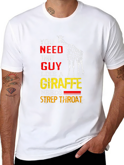 Giraffe Strep Throat Graphic T-Shirt