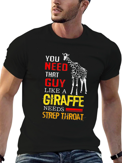 Giraffe Strep Throat Graphic T-Shirt