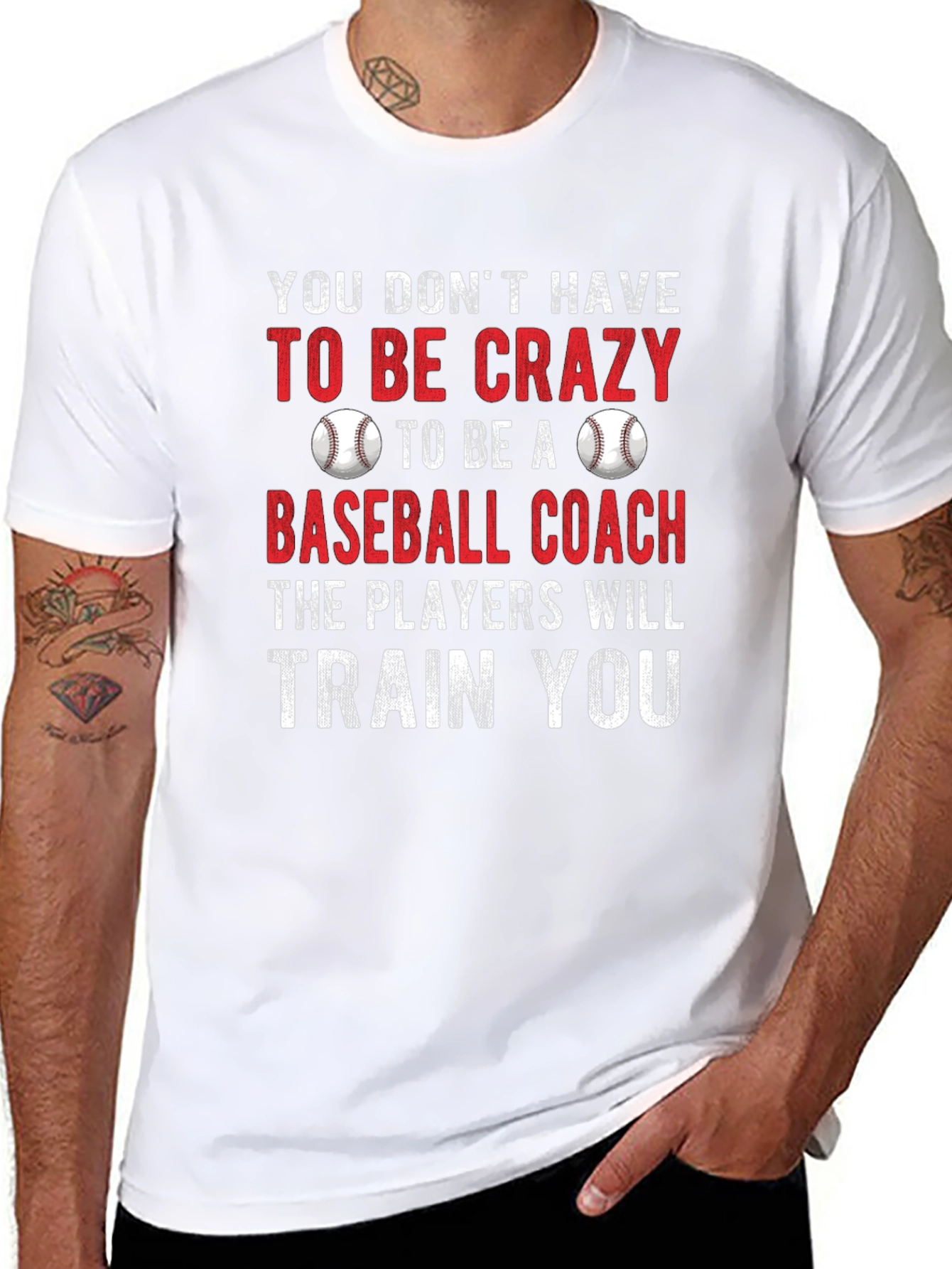 Funny Baseball Coach Graphic T-Shirt